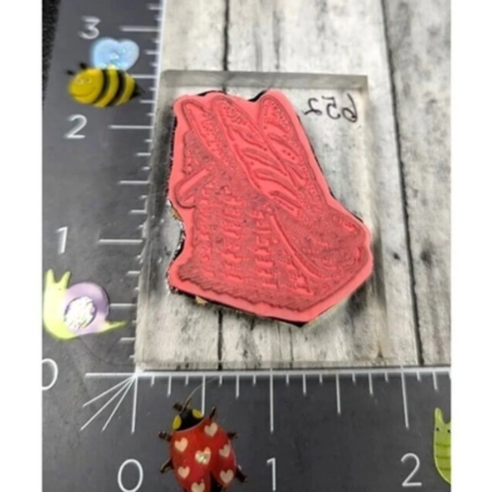 Loaves of Bread Basket Acrylic Mount Rubber Stamp Wood #A84